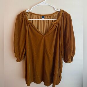 Velvet, gold Old Navy women’s blouse